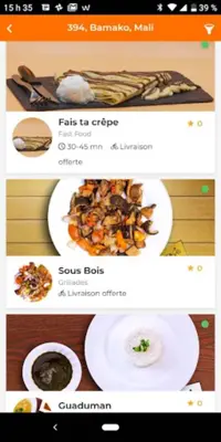 FIKASO - Livraison de Repas et de Courses android App screenshot 1